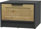 Миниатюра изображения товара Прикроватная тумба Интерлиния Концепт Тренд КТ-ТК1-35 (антрацит/дуб вотан)