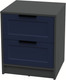 Миниатюра изображения товара Прикроватная тумба Интерлиния Концепт Тренд КТ-ТК1-57 (антрацит/индиго)