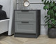 Миниатюра изображения товара Прикроватная тумба Интерлиния Концепт Тренд КТ-ТК1-57 (антрацит/серый)