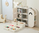 Миниатюра изображения товара Стеллаж игровой UNIX Kids Whale 8 ящиков / ptswhale8wh (белый)