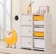 Миниатюра изображения товара Стеллаж игровой UNIX Kids Moon 8 3 полки + 5 ящиков / pptsmoon8yel
