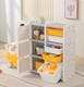 Миниатюра изображения товара Стеллаж игровой UNIX Kids Moon 8 3 полки + 5 ящиков / pptsmoon8yel