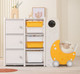 Миниатюра изображения товара Стеллаж игровой UNIX Kids Moon 8 3 полки + 5 ящиков / pptsmoon8yel