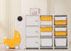 Миниатюра изображения товара Стеллаж игровой UNIX Kids Moon 13 3 полки + 10 ящиков / pptsmoon13yel