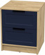 Миниатюра изображения товара Прикроватная тумба Интерлиния Концепт Тренд КТ-ТК1-57 (дуб золотой/индиго)