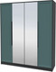 Миниатюра изображения товара Шкаф Интерлиния Концепт Тренд КТ-Ш4(з) (антрацит/верде)