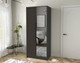 Миниатюра изображения товара Шкаф Интерлиния Концепт Тренд КТ-Ш2(з) (антрацит/дуб английский)