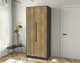 Миниатюра изображения товара Шкаф Интерлиния Концепт Тренд КТ-Ш2 (антрацит/дуб вотан)
