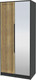 Миниатюра изображения товара Шкаф Интерлиния Концепт Тренд КТ-Ш2(з) (антрацит/дуб вотан)