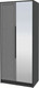 Миниатюра изображения товара Шкаф Интерлиния Концепт Тренд КТ-Ш2(з) (антрацит/дуб серый)