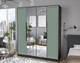 Миниатюра изображения товара Шкаф Интерлиния Концепт Тренд КТ-Ш4(з) (антрацит/мята)