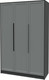 Миниатюра изображения товара Шкаф Интерлиния Концепт Тренд КТ-Ш3 (антрацит/серый)