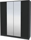 Миниатюра изображения товара Шкаф Интерлиния Концепт Тренд КТ-Ш4(з) (антрацит/черный)