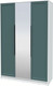 Миниатюра изображения товара Шкаф Интерлиния Концепт Тренд КТ-Ш3(з) (белый платинум/верде)