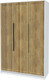 Миниатюра изображения товара Шкаф Интерлиния Концепт Тренд КТ-Ш3 (белый платинум/дуб вотан)