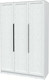 Миниатюра изображения товара Шкаф Интерлиния Концепт Тренд КТ-Ш3 (белый платинум/дуб полярный)