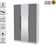Миниатюра изображения товара Шкаф Интерлиния Концепт Тренд КТ-Ш3(з) (белый платинум/дуб серый)