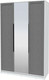 Миниатюра изображения товара Шкаф Интерлиния Концепт Тренд КТ-Ш3(з) (белый платинум/дуб серый)
