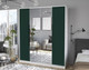 Миниатюра изображения товара Шкаф Интерлиния Концепт Тренд КТ-Ш4(з) (белый платинум/изумруд)