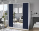 Миниатюра изображения товара Шкаф Интерлиния Концепт Тренд КТ-Ш4(з) (белый платинум/индиго)