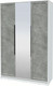 Миниатюра изображения товара Шкаф Интерлиния Концепт Тренд КТ-Ш3(з) (белый платинум/керамика)
