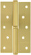 Миниатюра изображения товара Петля дверная Нора-М 750-5 125x75x2.5 (левая, матовое золото)