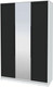 Миниатюра изображения товара Шкаф Интерлиния Концепт Тренд КТ-Ш3(з) (белый платинум/черный)