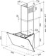 Миниатюра изображения товара Вытяжка наклонная Krona Polly 600 PB V2 / КА-00011808 (белый)