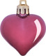 Миниатюра изображения товара Набор елочных игрушек Волшебная страна Сердечки бордовые / 110446 (10шт)