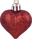 Миниатюра изображения товара Набор елочных игрушек Волшебная страна Сердечки бордовые / 110446 (10шт)