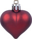 Миниатюра изображения товара Набор елочных игрушек Волшебная страна Сердечки бордовые / 110446 (10шт)