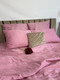 Миниатюра изображения товара Комплект постельного белья Samsara Страйп-сатин 1.5сп 70х70 (пыльная роза)