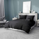 Миниатюра изображения товара Комплект постельного белья Samsara Страйп-сатин 1.5сп 50х70 (черный)
