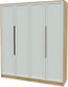 Миниатюра изображения товара Шкаф Интерлиния Концепт Тренд КТ-Ш4 (дуб золотой/грей)