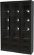 Миниатюра изображения товара Шкаф с витриной Интерлиния Концепт Тренд КТ-ШВ3 (антрацит/черный)