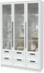 Миниатюра изображения товара Шкаф с витриной Интерлиния Концепт Тренд КТ-ШВ3 с подсветкой (белый платинум/дуб полярный)