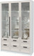 Миниатюра изображения товара Шкаф с витриной Интерлиния Концепт Тренд КТ-ШВ3 с подсветкой (белый платинум/кашемир)