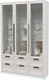 Миниатюра изображения товара Шкаф с витриной Интерлиния Концепт Тренд КТ-ШВ3 (белый платинум/кашемир)