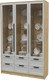Миниатюра изображения товара Шкаф с витриной Интерлиния Концепт Тренд КТ-ШВ3 (дуб золотой/грей)