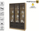 Миниатюра изображения товара Шкаф с витриной Интерлиния Концепт Тренд КТ-ШВ3 с подсветкой (дуб золотой/дуб английский)