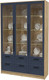 Миниатюра изображения товара Шкаф с витриной Интерлиния Концепт Тренд КТ-ШВ3 с подсветкой (дуб золотой/дуб королевский)