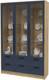 Миниатюра изображения товара Шкаф с витриной Интерлиния Концепт Тренд КТ-ШВ3 (дуб золотой/дуб королевский)