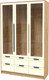 Миниатюра изображения товара Шкаф с витриной Интерлиния Концепт Тренд КТ-ШВ3 (дуб золотой/дуб снежный)