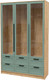 Миниатюра изображения товара Шкаф с витриной Интерлиния Концепт Тренд КТ-ШВ3 (дуб золотой/мята)