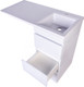 Миниатюра изображения товара Тумба с умывальником Symbolite Даллас 100 Люкс Plus 3 ящика + Даллас 100x48 (правый, белый)