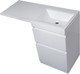 Миниатюра изображения товара Тумба с умывальником Symbolite Даллас 110 Люкс Plus + Estetus Даллас 110x48 (правый, белый)