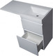 Миниатюра изображения товара Тумба с умывальником Symbolite Даллас 115 Люкс Plus + Даллас 115x48 (правый, белый)