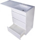 Миниатюра изображения товара Тумба с умывальником Symbolite Даллас 120 Люкс Plus 3 ящика + Даллас 120x48 (правый, белый)