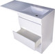Миниатюра изображения товара Тумба с умывальником Symbolite Даллас 120 Люкс Plus 3 ящика + Даллас 120x48 (правый, белый)