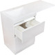 Миниатюра изображения товара Тумба с умывальником Symbolite Даллас 120 Люкс Plus + Даллас 120x48 (левый, белый)